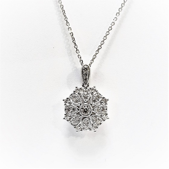 Shadow Diamond & Pearl Necklace – WWAKE