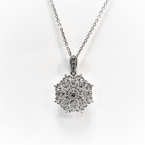 Cuttings Jewellers and Pawnbrokers, womens silver diamond necklace 