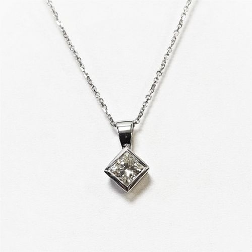 Cuttings Jewellers and Pawnbrokers, womens silver diamond necklace with silver chain